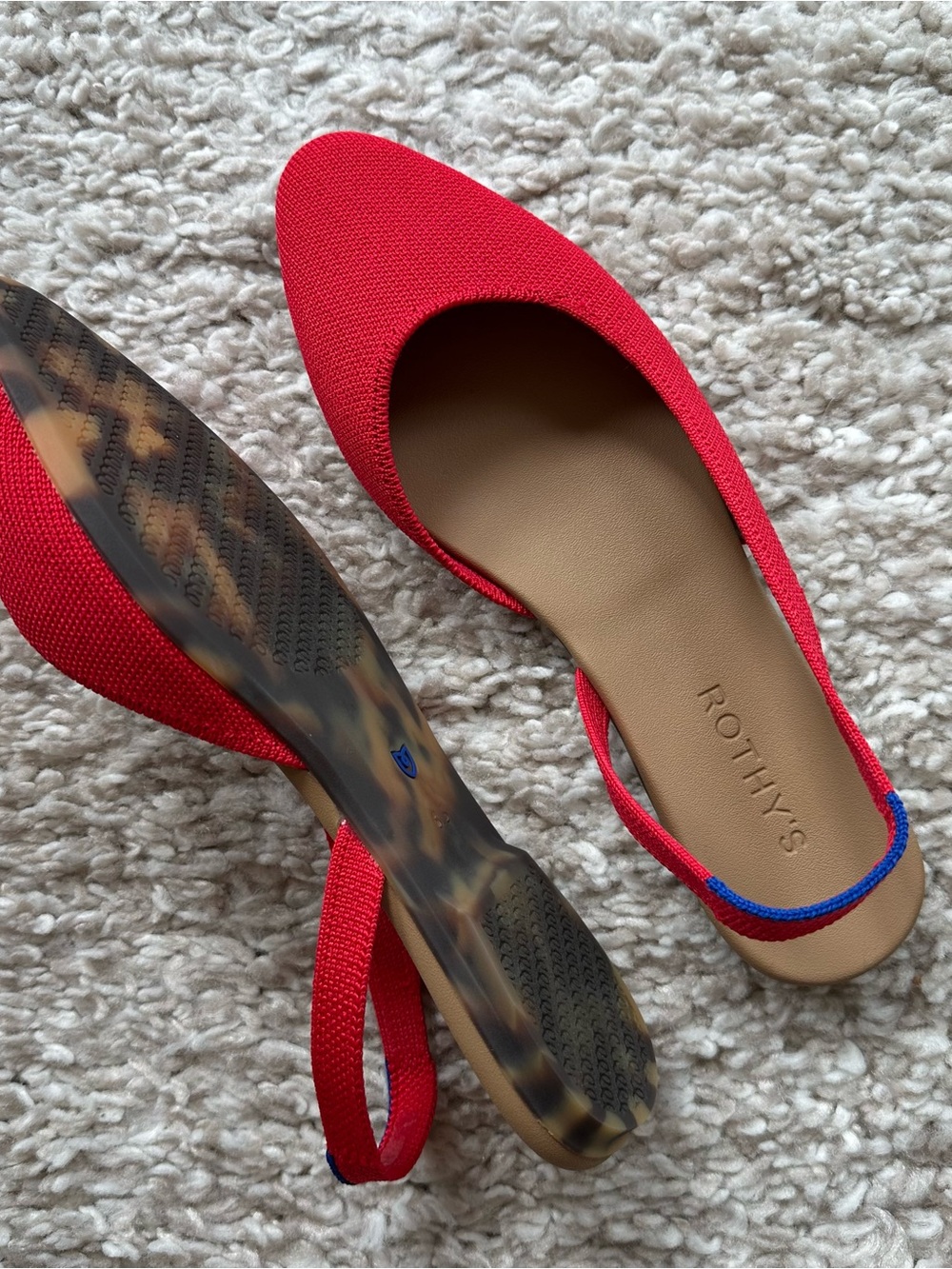 Rothy's Women's Red Slingback Flats - Picture 5 of 9